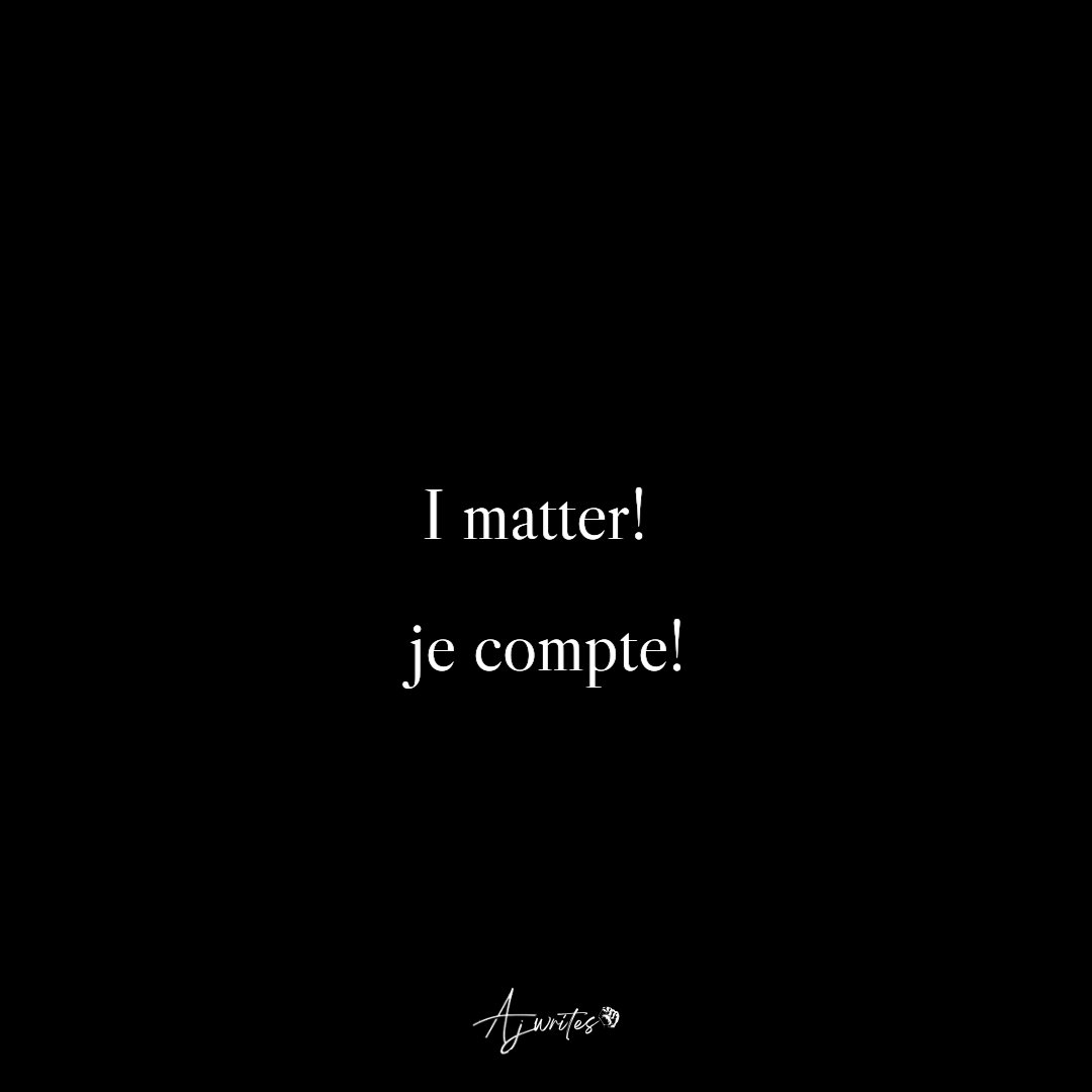 amladejennifer's tweet image. We matter...😊✊🏼
 #thoughts #ajwrites✊🏼