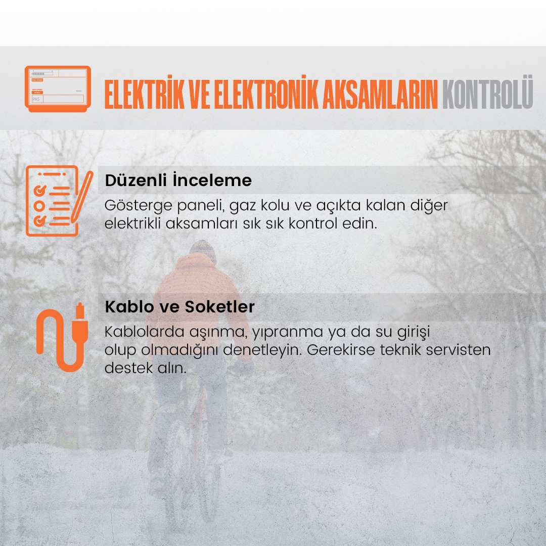 alba_ebikes's tweet photo. Kış mevsiminde elektrikli bisikletlerin bakımı, uzun ömürlü kullanım ve güvenli sürüş için kritik bir önem taşır. Yağmur, nem ve soğuk hava koşulları gibi dış etkenler bisikletin performansını olumsuz etkileyebilir. 
++ https://t.co/kHKlRUSjt2