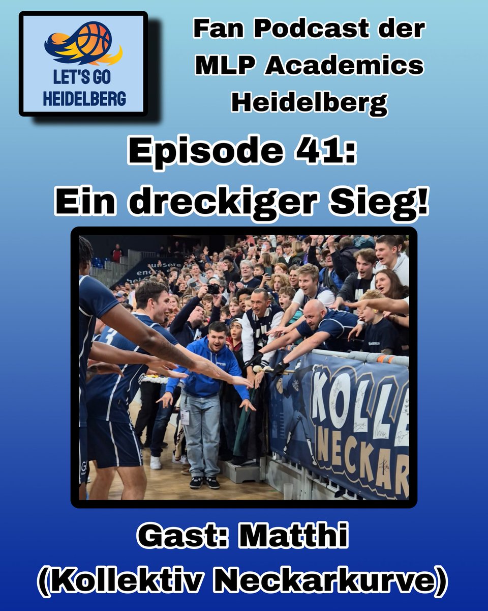 Hier sind die Links: linktr.ee/letsgoheidelbe…

Mit Matthi vom Fanclub ,,Kollektiv Neckarkurve" diskutiere ich die Entwicklung der Fanszene im Heidelberger Basketball. Dazu: Der sensationelle Saisonstart + Spiel gegen Rostock 

#mlpacademicsheidelberg #mlpacademics #Heidelberg