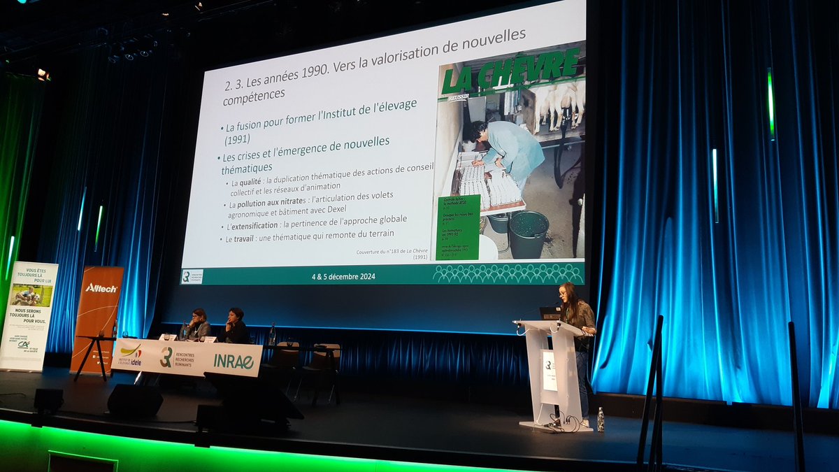 <a href="/3R_congres/">Rencontres Recherches Ruminants</a> : C'est parti 🥳
<a href="/CharleneBouv/">Charlene Bouvier</a> relate comment l'approche historique éclaire l'invention progressive de l'ingénierie du développement 
✅ une conception ascendante et collective
✅ portée par l'Iteb, l'Itovic puis <a href="/InstitutElevage/">Institut de l'élevage - Idele</a>