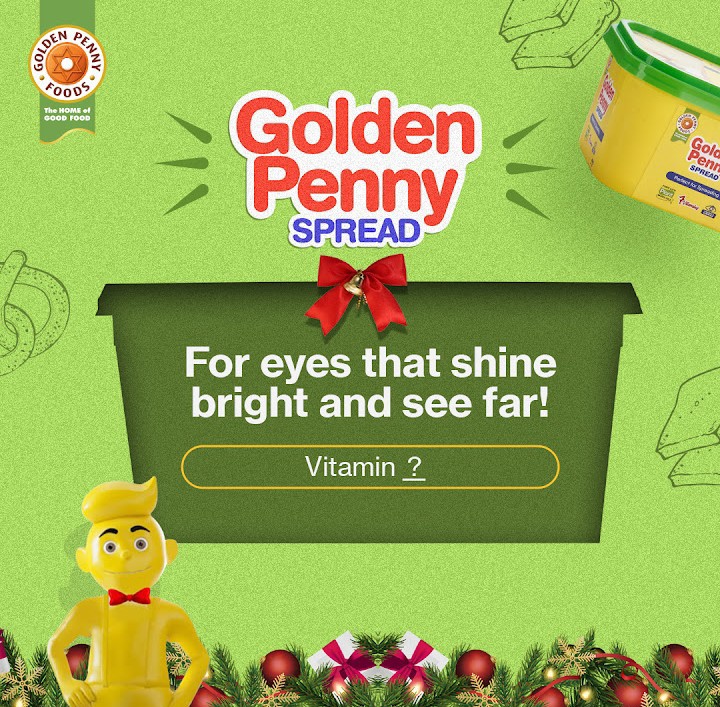 GpennySpreads's tweet photo. What vitamin does Spread contain that helps in building healthy eyesight?
Kids need healthy eyesight for all the amazing things they’ll discover. Give their little eyes the nourishment they need with every spread! 👀🍞✨
#GoldenpennySpread
#GoodFortheFamily
#EasyToSpread https://t.co/MY9q6Xc5ra