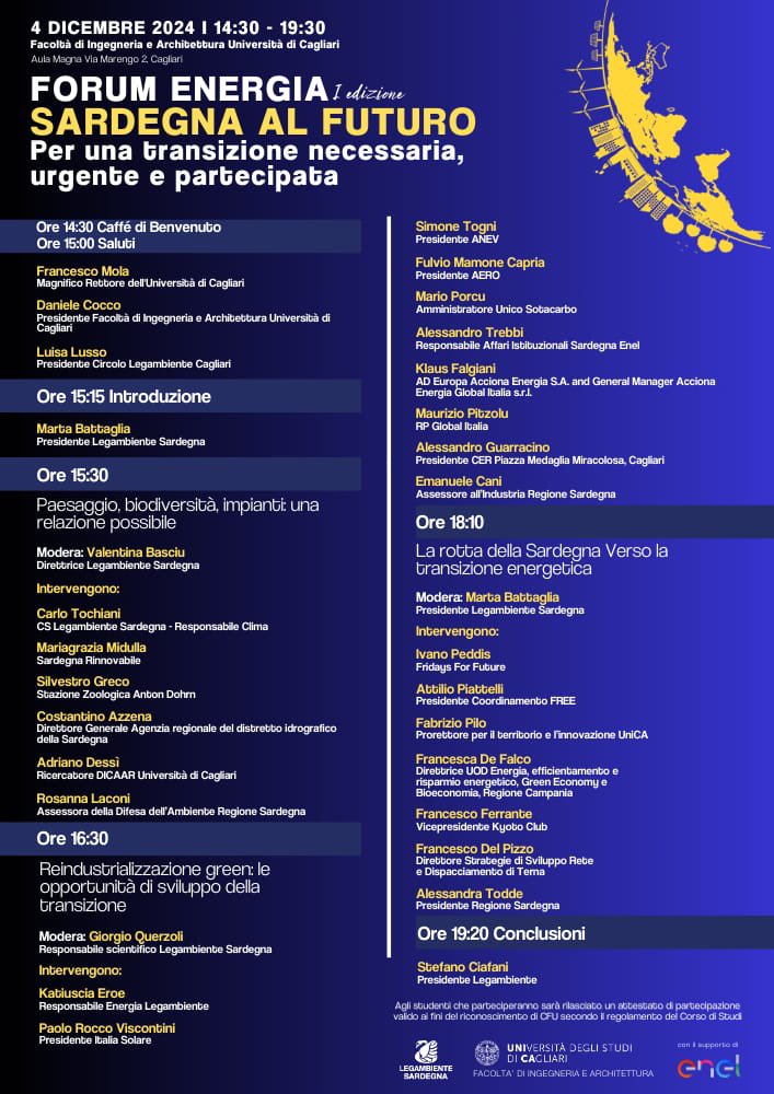Oggi con <a href="/Legambiente/">Legambiente</a> a Cagliari nella “tana del lupo”: parliamo di #rinnovabili e #transizioneenergetica in #Sardegna 
<a href="/Kyoto_Club/">Kyoto Club</a> <a href="/CoordFree/">Coordinamento FREE</a> <a href="/italia_solare/">Italia Solare</a> <a href="/AnevEolico/">ANEV</a> <a href="/WWFitalia/">wwfitalia</a> <a href="/green_sardegna/">Sardegna Rinnovabile</a>