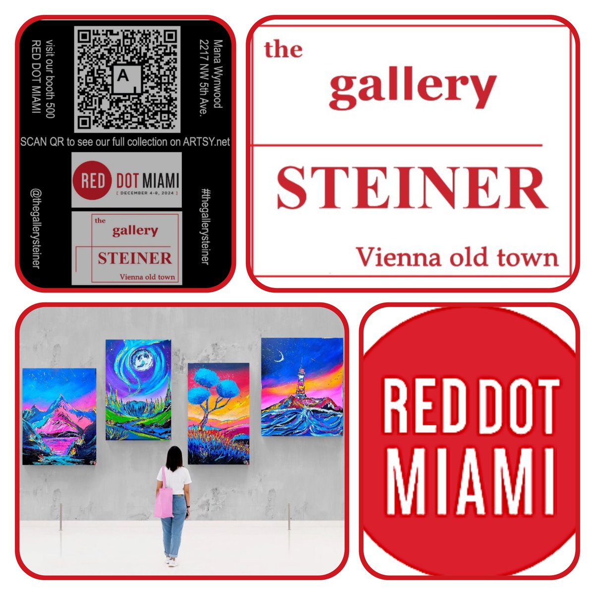 Ellliesa's tweet photo. Dnes začíná Red dot Miami, kde mě zastupuje vídeňská Gallery Steiner.
Čtyři plátna z mého ateliéru tam budou k vidění do konce týdne.
Jedna z největších Art Show na světě.
Díky, že můžu ♡
#miami #reddotmiami #Florida #art https://t.co/jcOYZc0sEF
