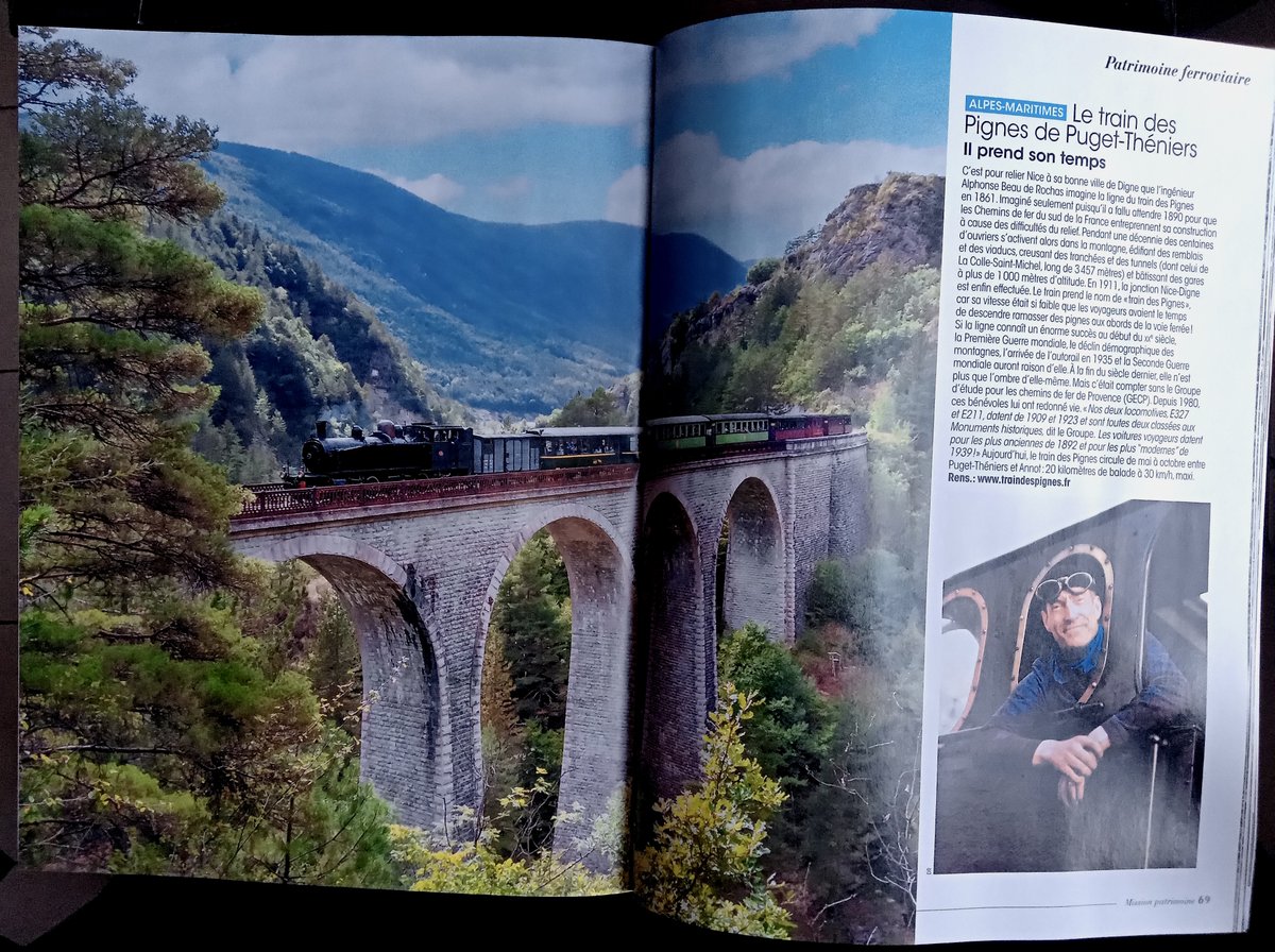 Une locomotive du train à vapeur <a href="/traindespignes/">Train des Pignes Historique</a>, a été rénovée avec le concours de la <a href="/fond_patrimoine/">Fondation du patrimoine</a> des #AlpesMaritimes. Un article dans "Mission Patrimoine" (<a href="/MissionAvec/">Mission patrimoine avec Stéphane Bern</a>) de <a href="/bernstephane/">Stéphane Bern</a>.
fondation-patrimoine.org/les-projets/lo…