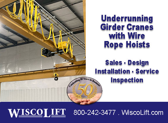 Sales, Service &amp; Inspection for Overhead Cranes &amp; Hoists in WI and surrounding states. Call us at 800-242-3477 for a quotation. #cranes #hoists