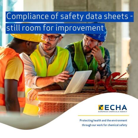 Un projet européen du forum de l'ECHA chargé de l'application de la  législation a révélé que 35 % des fiches de données de sécurité  contrôlées n'étaient pas conformes. | <a href="/EU_ECHA/">European Chemicals Agency - ECHA 🇪🇺</a> 
urls.fr/Dq_Wy4
