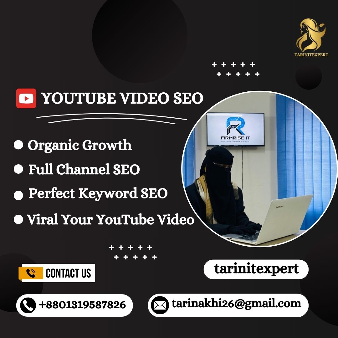 tarinitexpert's tweet photo. I will optimize youtube video SEO for top ranking
#tarinitexpert #twittermarketing #DigitalMarketing #Twitter #pinterest #pinterestinspired #pinterestpin #instagrampost #instagramreels #instareels #instagram #GoogleMyBusiness #googlemybusinesslisting #googlemybusinesstips #reddit https://t.co/q8gjVFqk6t