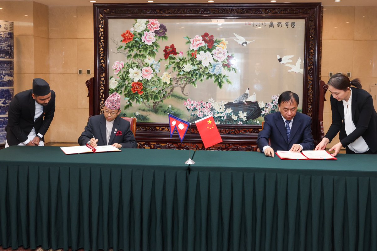 Today, we signed the Framework for Belt &amp; RoadsCooperation. As my official visit to China concludes, I am honoured to reflect on the bilateral talks with Premier Li Qiang, discussions with NPC Chairman Zhang Leji, and the highly fruitful meeting with President Xi Jinping.