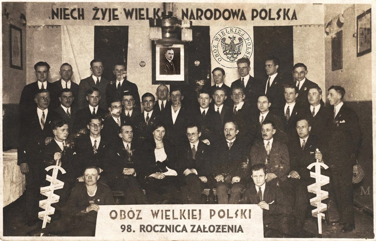 OWPOWPOWP's tweet photo. 4 grudnia 1926r. w Poznaniu założono Obóz Wielkiej Polski z Romanem Dmowskim na czele. Z tej okazji ponawiamy apel założycieli – zjednoczmy się, aby obóz narodowy znów był znaczącą siłą i alternatywą dla narodu. Celem niech będzie Wielka Polska, a nie to kim my w niej będziemy. https://t.co/BKpyhVvBzs