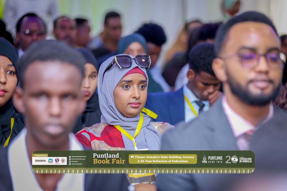 PuntlandBFair's tweet photo. Women are playing a key role at the #PuntlandBookFair2024, with their impactful presence contributing to vital discussions on Somaliaโs federalism and state-building journey.
#PBF2024 #Garowe
#FederalismIn20
#FederalismAt20
#PBF2024
#PuntlandBookfair2024 https://t.co/oQ9I9w7eDz