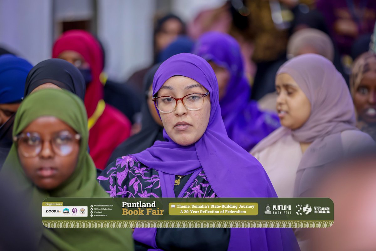 PuntlandBFair's tweet photo. Women are playing a key role at the #PuntlandBookFair2024, with their impactful presence contributing to vital discussions on Somaliaโs federalism and state-building journey.
#PBF2024 #Garowe
#FederalismIn20
#FederalismAt20
#PBF2024
#PuntlandBookfair2024 https://t.co/oQ9I9w7eDz
