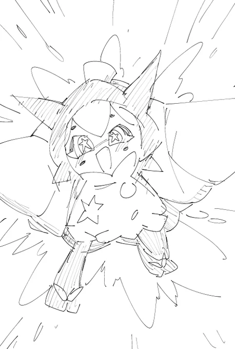 久々のポケモン。一度描き始めたら止まらない 