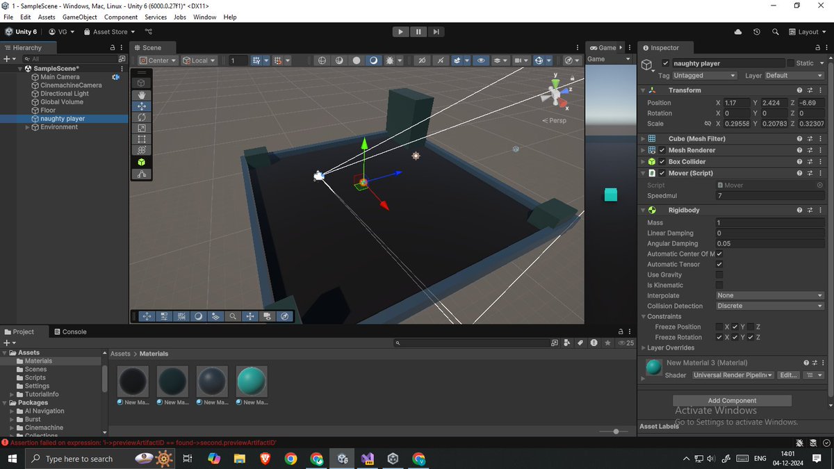 0xvaibhav24's tweet image. Working on an exciting obstacle course game! Thrilled to learn more and keep building towards creating epic experiences. The journey has just begun! 🎮✨ #GameDev #Unity3D #GameDevTv