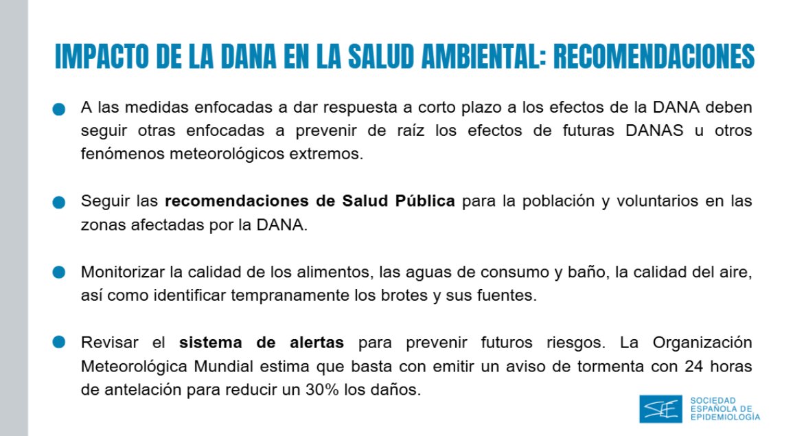 👉En situaciones como la que está viviendo la Comunidad Valenciana en estos momentos, la salud ambiental🌎🌿juega un papel fundamental.