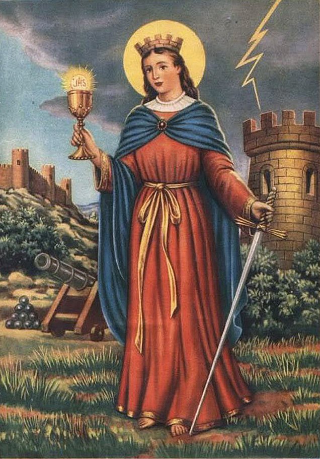 beefeater407's tweet photo. Today, 4th November, is St Barbara's Day. 
Barbara is a popular saint, perhaps best known as the patron saint of armourers, artillerymen, military engineers, miners and others who work with explosives because of her legend's association with lightning. 
#RAFArmourers
#StBarbara https://t.co/6ltnptpxIw