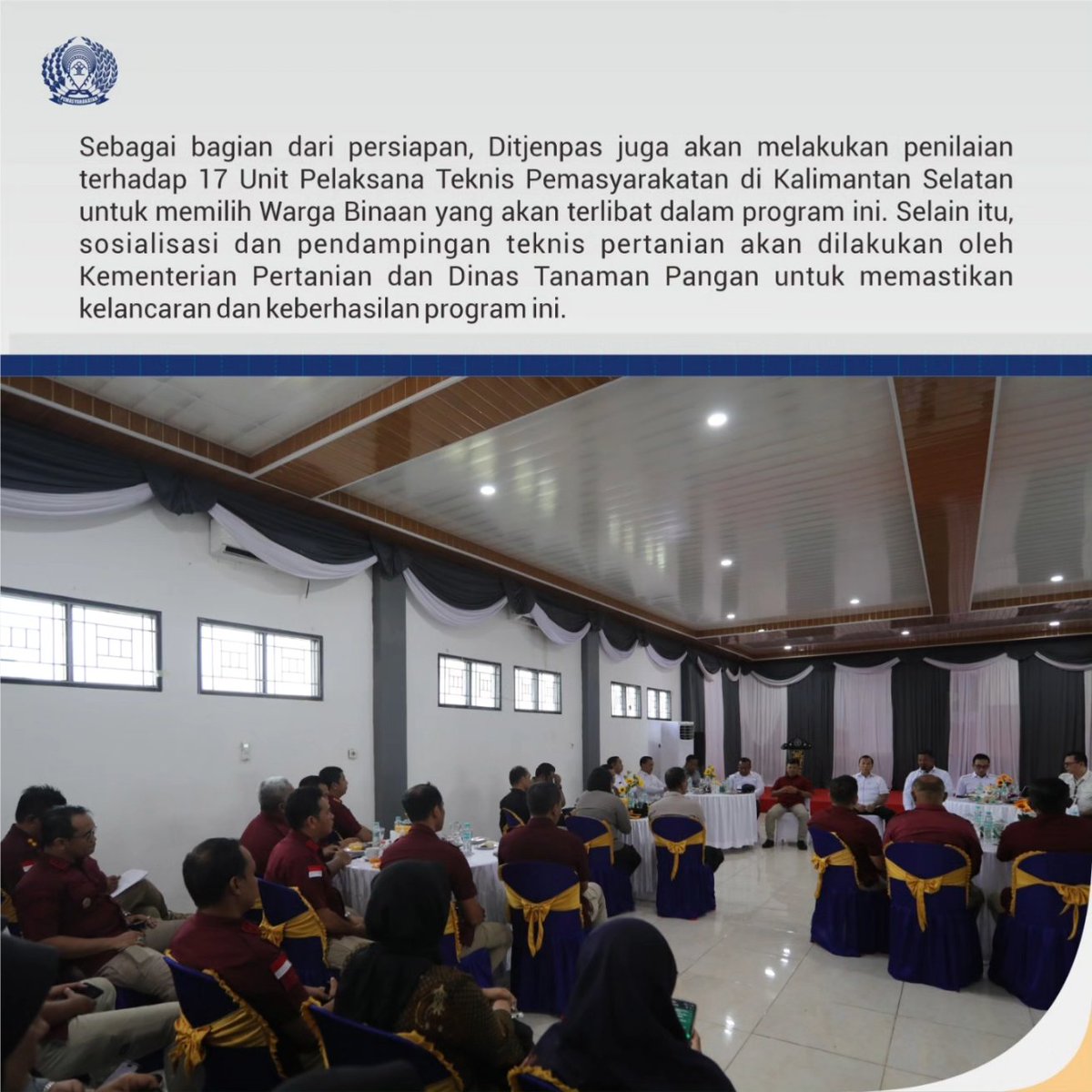 DITJEN_PAS's tweet image. Kegiatan ini dilaksanakan di Lahan Brigade Pangan di Desa Bati-Bati, Selasa (3/12).

Berita selengkapnya simak infografis berikut ini yuk!

#Kemenimipas
#Info_pas
#Ditjenpas
#Pemasyarakatan