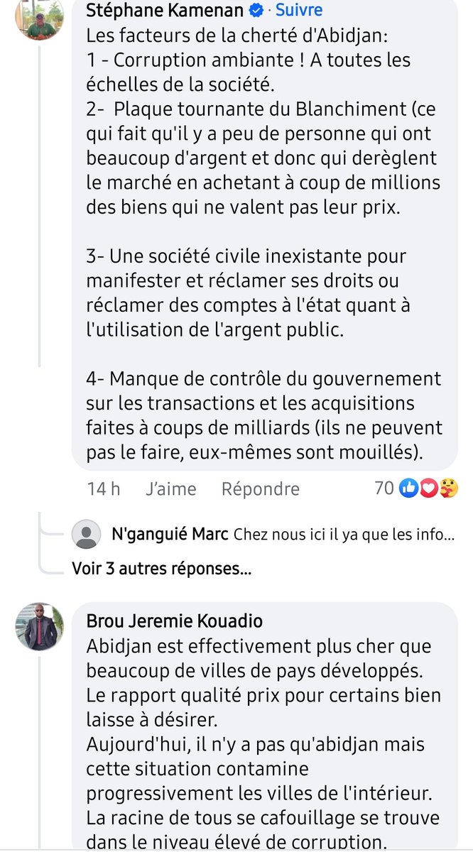 Quand tu vas parler , des gens diront qu'on est pas obligé de vivre à Abidjan ! 
Quand tu vas dire les gens font blanchissement d'argent, le PailCheChe va te convoquer ! 
Tôt ou tard on va devoir parler ça car c'est trop Flagrant !!!