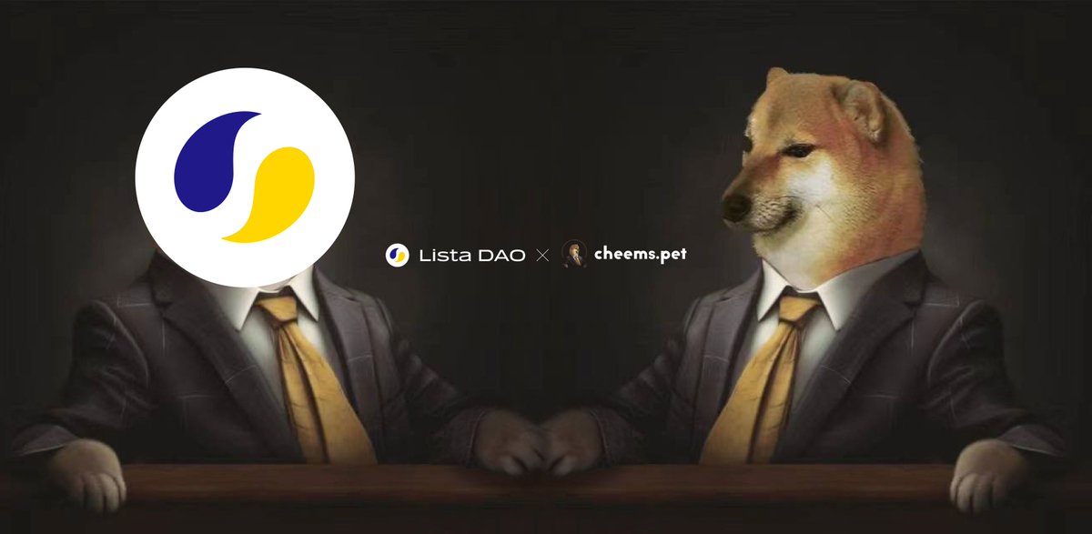 🐶 BREAKING: <a href="/LordCheems_bsc/">Cheems</a> X <a href="/lista_dao/">Lista DAO</a> 

🌙 Get ready for a meme-tastic adventure
Introducing our community a the lord of memes!
🔥Much wow, very staking, so gains!

What do you want to see cooking?