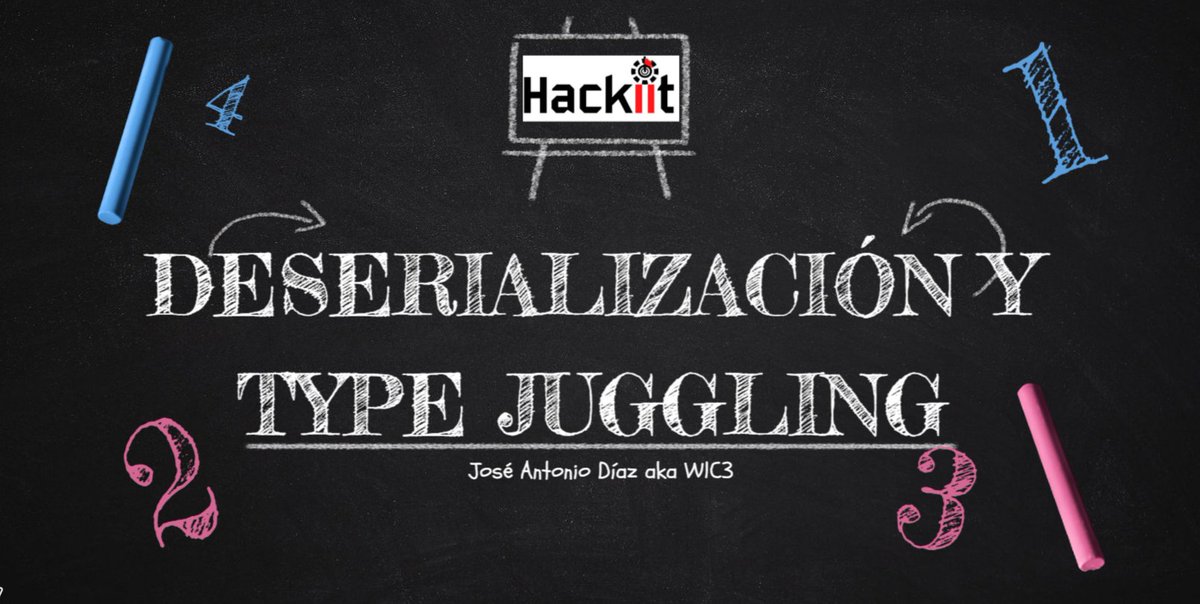 Ayer, 3 de diciembre, tuvo lugar la quinta reunión del curso, en la que se llevaron a cabo las siguientes charlas:

- "XXE Injection" 💉 impartida por Adrián Molina
- "Understanding PHP. Deserialization &amp; Type Juggling" 🔢 impartida por José Antonio Díaz