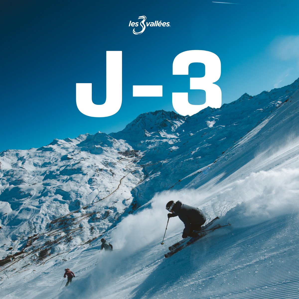 ⏳ Only 3 days until Les 3 Vallées opens!  
Are you ready to carve through the world’s largest ski area? ❄️ 

⏳ Plus que 3 jours avant l’ouverture des 3 Vallées !
Prêt à dévaler le plus grand domaine skiable du monde ? ❄️

#3Vallées #Ski
