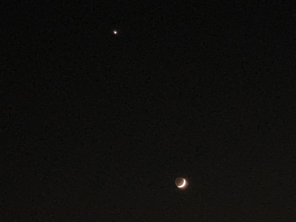 月と金星