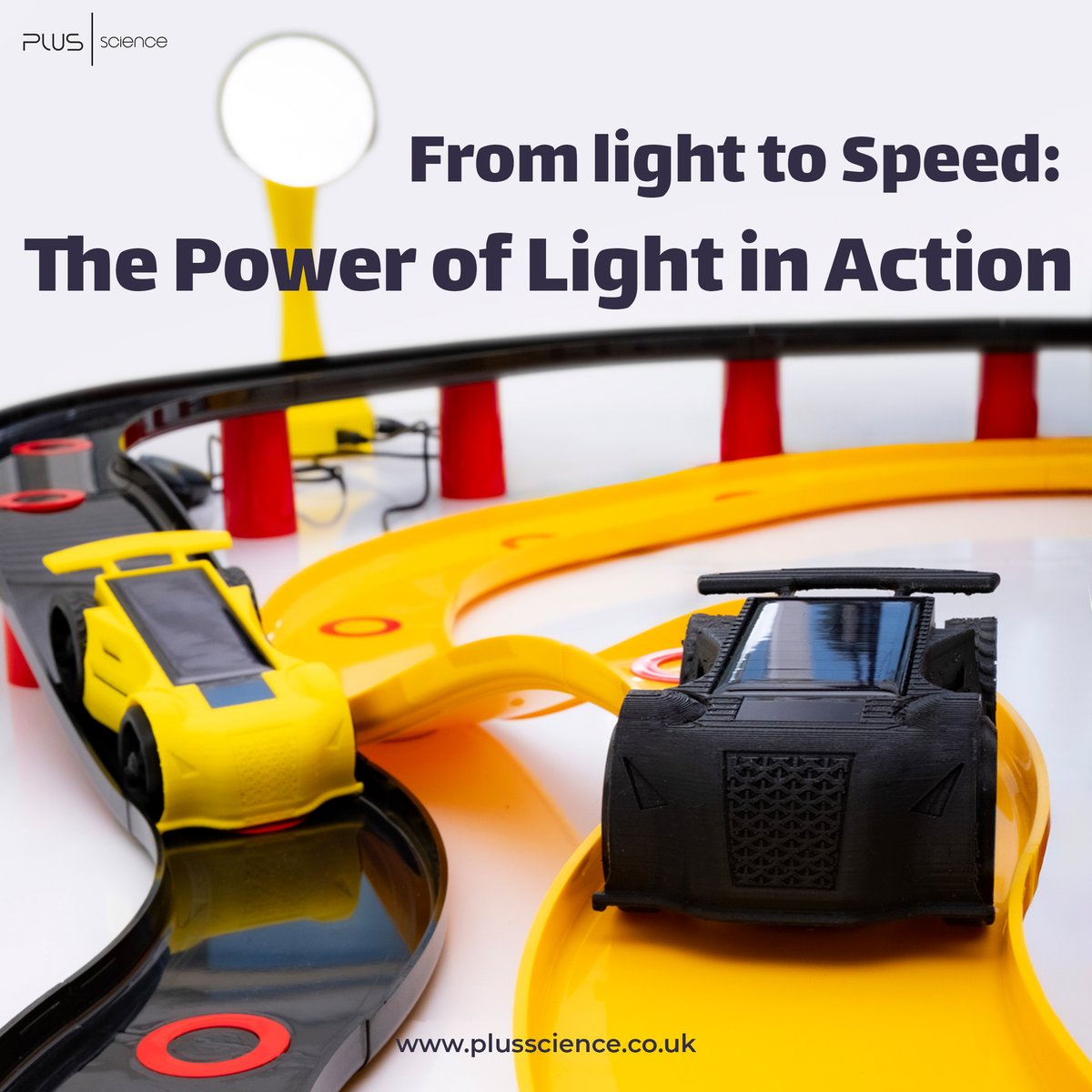 plusscienceuk's tweet image. Is Light Doing the Work?🚗🔆 Light powers our race cars by converting photons into electricity via solar panels, energizing the engine. Explore how with our exciting STEM kits! #PlusScience #SolarPower #FunWithSTEM #CleanEnergy #LightRace