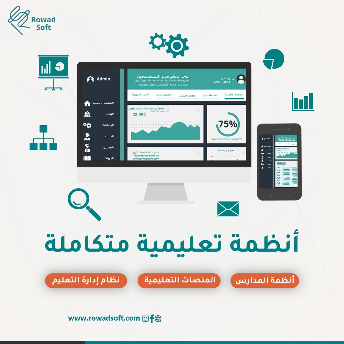 RowadSoft tweet picture