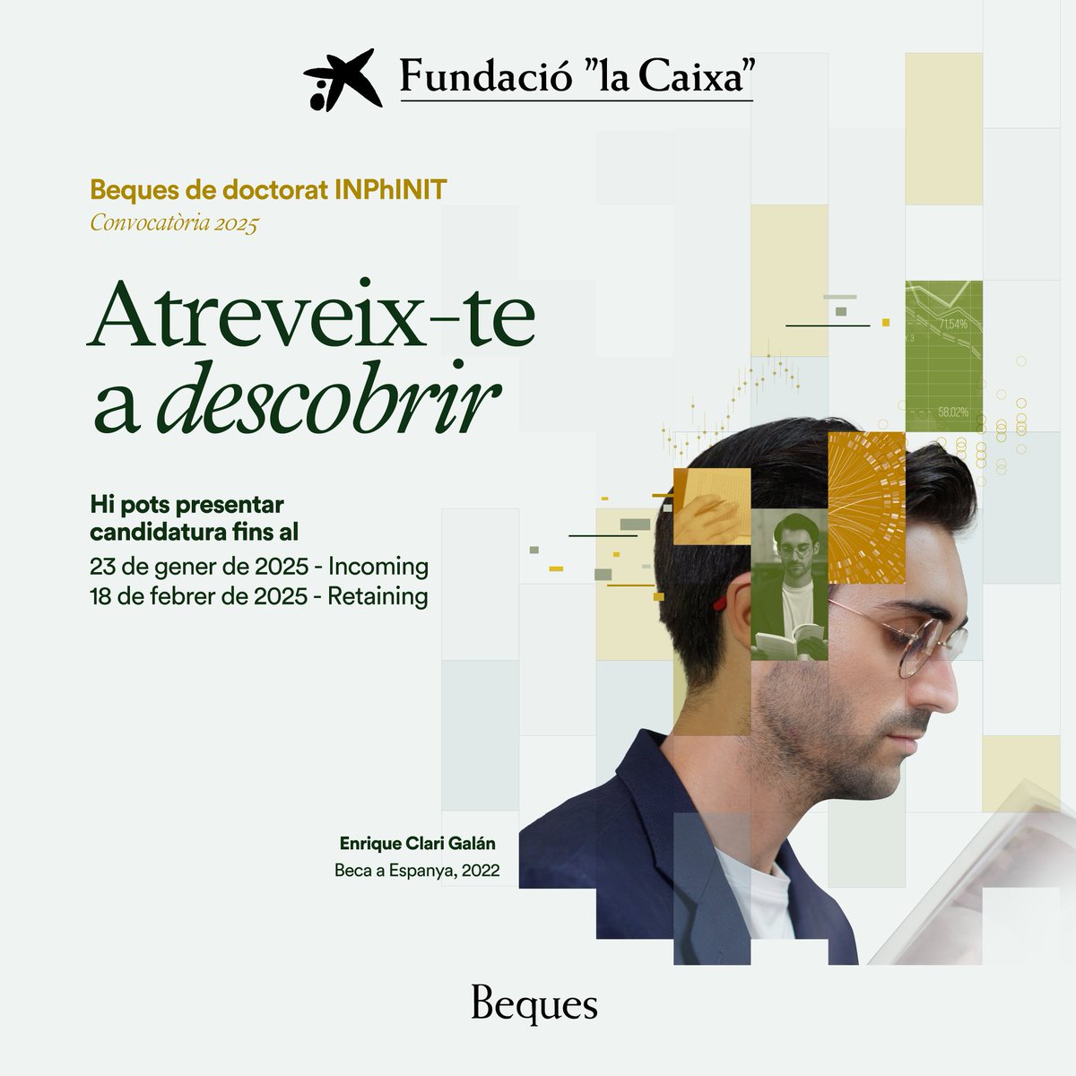 BSC_CNS's tweet image. ✨Vols impulsar la teva carrera investigadora al BSC?

🤩Amb el programa de beques de doctorat #INPhINIT de #FundaciólaCaixa podràs investigar en una de les millors universitats o centres de recerca d'Espanya i Portugal

➡bsc.es/Z9A

#Beques #BecarisFundlaCaixa