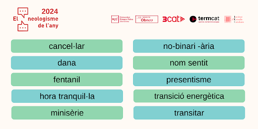 Traducció UPF (@traduccioupf) on Twitter photo Quin vols que sigui el #Neologisme2024?
Ja s'ha engegat la campanya per escollir el #neologisme de l'any, que organitza l'Observatori de Neologia de la #UPFBarcelona, l’<a href="/iec/">IEC</a> , el <a href="/termcat/">Termcat</a>  i <a href="/som3cat/">3Cat</a> -ésAdir.
⌛️ Votació fins al 15/12
✏️ neologisme.cat
 #OBNEO #ObneoUPF Quin vols que sigui el #Neologisme2024?
Ja s'ha engegat la campanya per escollir el #neologisme de l'any, que organitza l'Observatori de Neologia de la #UPFBarcelona, l’<a href="/iec/">IEC</a> , el <a href="/termcat/">Termcat</a>  i <a href="/som3cat/">3Cat</a> -ésAdir.
⌛️ Votació fins al 15/12
✏️ neologisme.cat
 #OBNEO #ObneoUPF