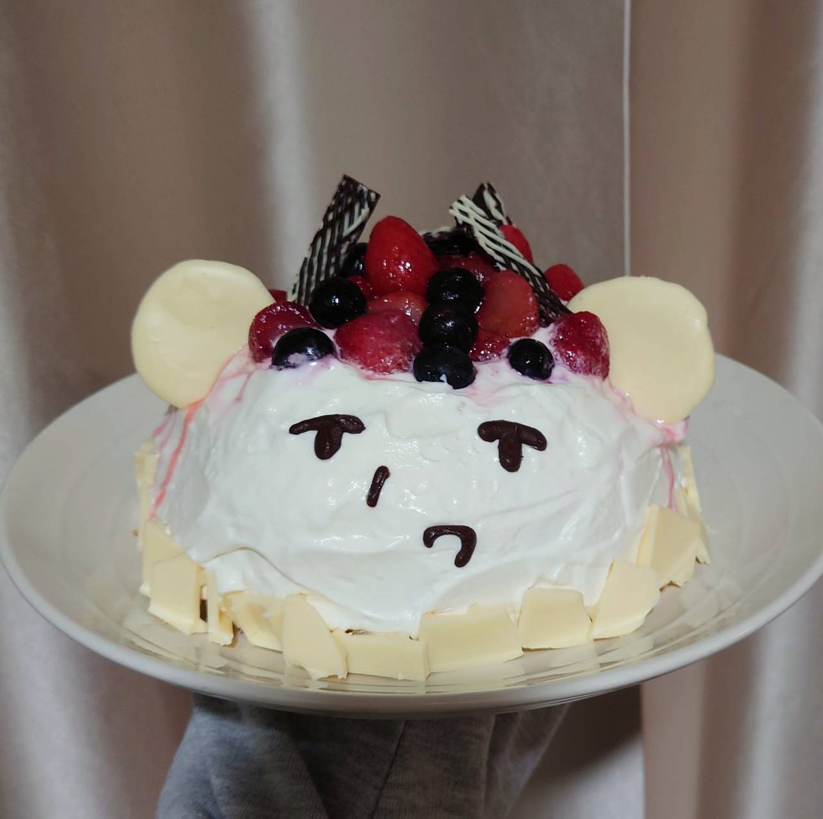 ケーキを作りました