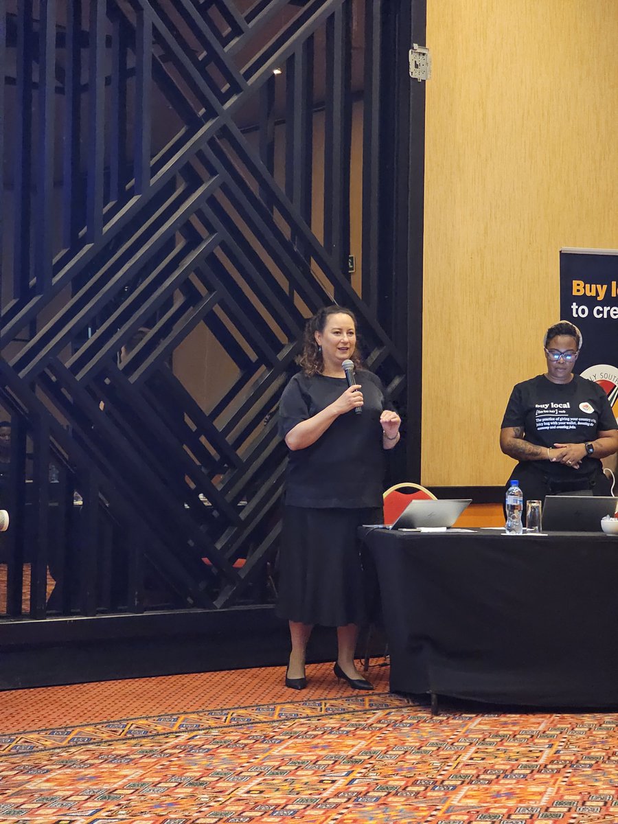 ProudlySA's tweet photo. @ngi_happy Proudly South African Executive Strategy, Stakeholder Relations and Legal
Proudly SA, Jeannine van Straaten shares the Proudly SA mandate.

#BuyLocalToCreateJobs #StartAndEndYourJourneyWithLocal https://t.co/8Y3nM5XimJ