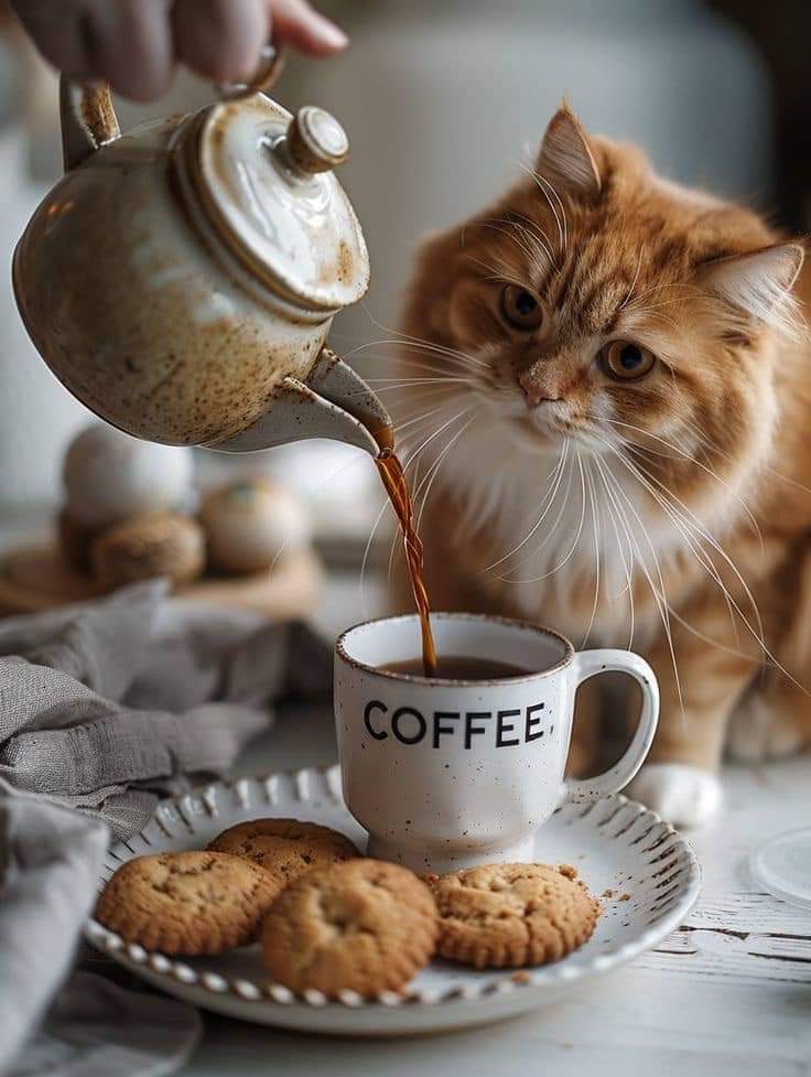 CorellaTej7982's tweet image. #cofee #coffees #cafe #cafes #cafecito #cats #catslover #caturday #breakfast #CoffeeLover #neko #chat #kitten 😻👏🫂🥰☕🌹💋☮️💌🎉
