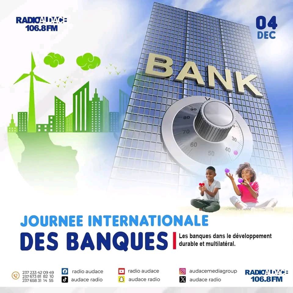 audace_radio's tweet photo. 🔍 Le saviez-vous ? Les banques soutiennent le développement durable 🌱 en finançant les énergies renouvelables et l’innovation.
🎙️ Radio Audace 106.8 FM célèbre leur impact en cette Journée Internationale des Banques !
#RadioAudace #JournéeDesBanques #DéveloppementDurable https://t.co/6GP36d5dVZ