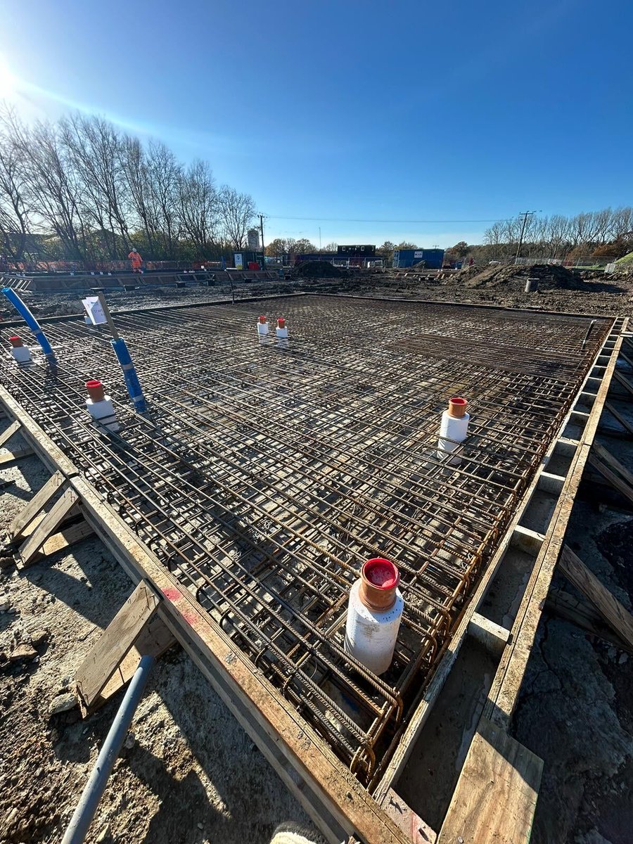 Winter challenges foundations with frost heave - soil freezing &amp; causing upward pressure. This can damage shallow foundations. Piled raft foundations combine the raft &amp; piles’ strengths to endure winter’s challenges. #WinterConstruction #Frost #HeaveProtection #Foundations