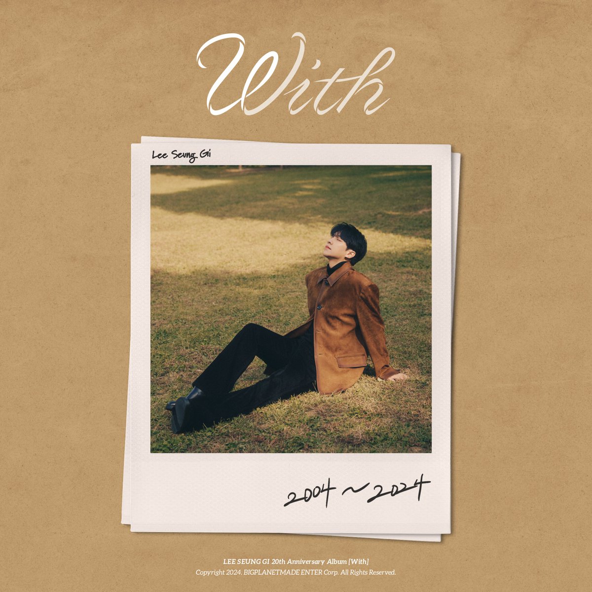 [#이승기] 🎶  
 
이승기 (LEE SEUNG GI) 20th Anniversary Album 'With' 발매되었습니다. 
모든 음원사이트를 통해 감상하실 수 있으니 많은 관심과 사랑 부탁드립니다🦋 
 
💿 kko.kakao.com/Vha6fdnvXC
🎥 youtu.be/ig9rHFEP8Jc
 
#LEESEUNGGI
#With 
#BPM #BigPlanetMade