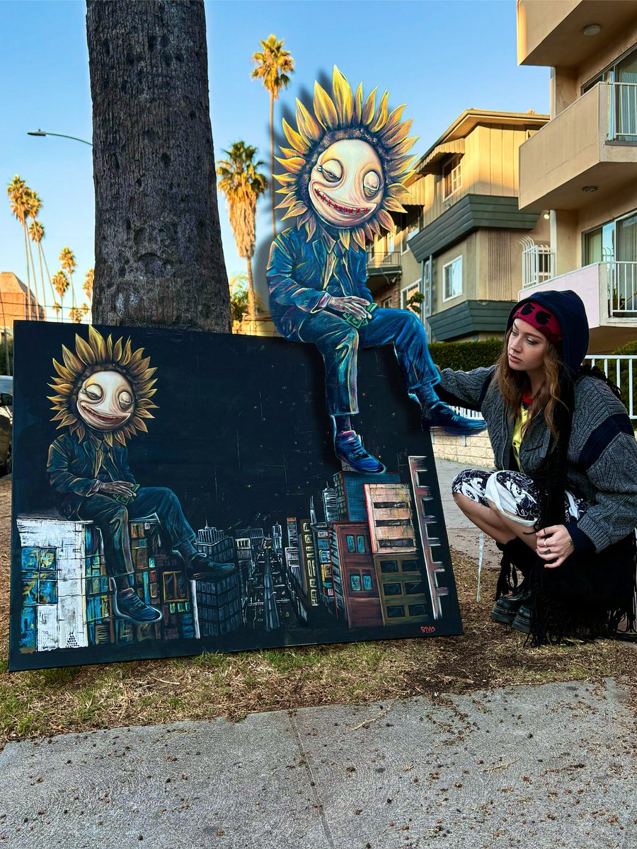 PrincessSav_'s tweet photo. I painted a man but stitched his mouth shut, he talks too much. https://t.co/ACqzmTnV4C