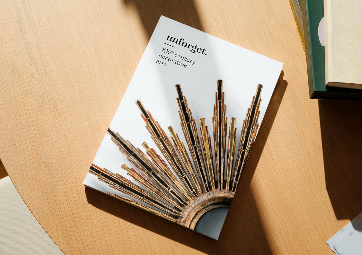 pascallienard's tweet photo. A historic and contemporary design fair, the PAD takes place in Paris and London. For Unforget, a gallery specialized in 20th century decorative arts, I developed an editorial design for catalogues - https://t.co/SK1LC9S1Mn https://t.co/owuVAnuZSN