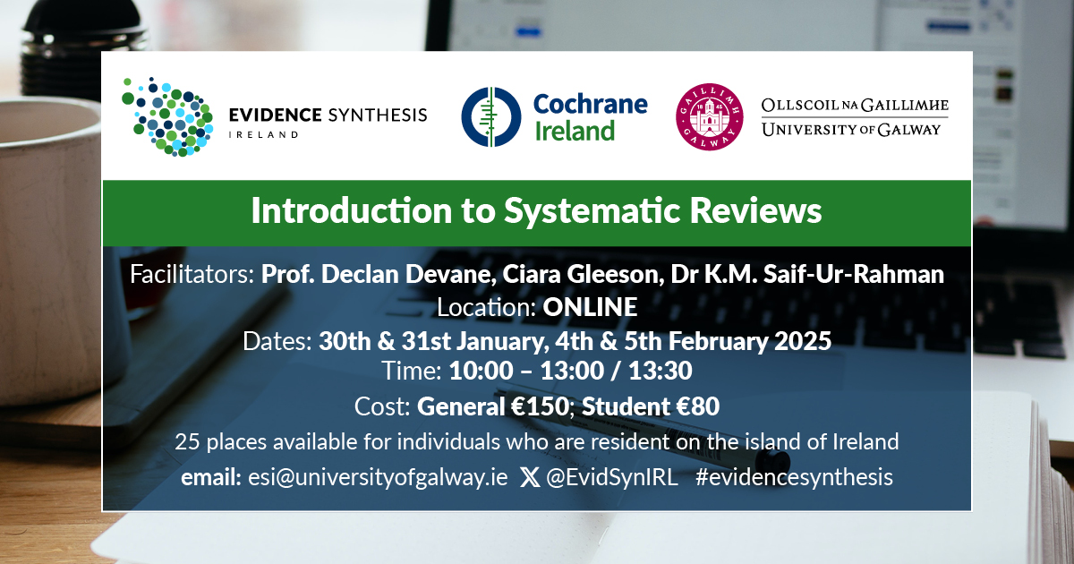 Evidence Synthesis Ireland tweet media