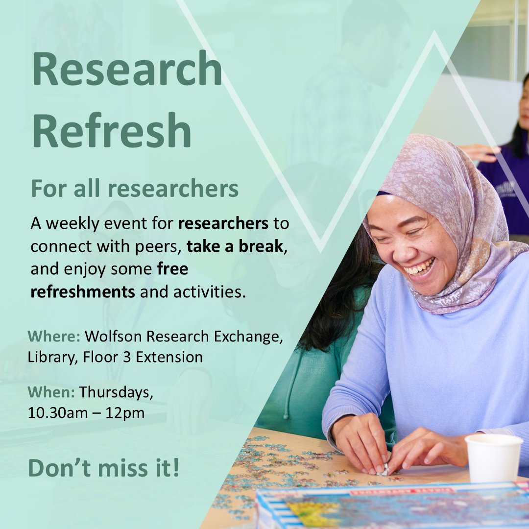 warwicklibrary's tweet photo. Tomorrow we have our Festive Research Refresh event in the Wolfson Research Exchange on the Third Floor extension! If you're a researcher, do pop along for free refreshments, socialising and even some holiday craft!๐ (10am - 12.30pm)
#WarwickLibrary #ResearchRefresh https://t.co/GTIquJ9so9
