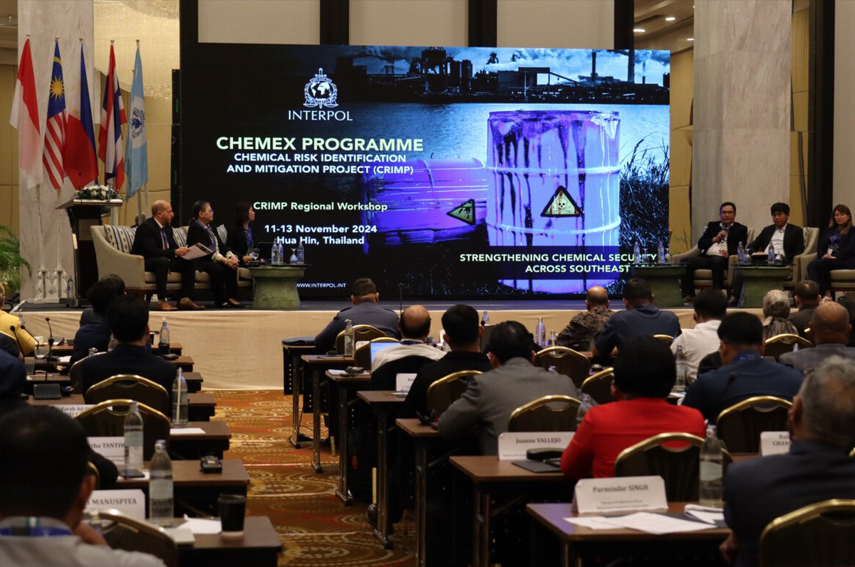 INTERPOL_CBRNE's tweet image. Uniting for a Safer Tomorrow! 🌏

#CRIMP Regional Workshop for Southeast Asia tackles #chemicalsecurity challenges &amp;amp; shares innovative solutions to prevent misuse. 

Let's build a more secure future for all!