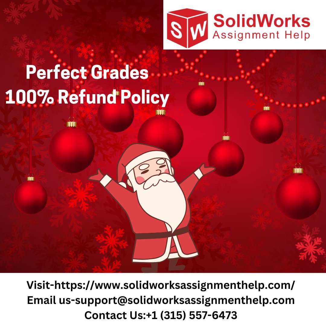 SolidworkH's tweet photo. 🎄 This Christmas, enjoy the holidays stress-free! Let us handle your SolidWorks assignments with expert precision and a 100% refund guarantee. Perfect grades await! 🎁
👉 WHATSAPP: +13155576473
🌐 https://t.co/690Mc6CTZU
Email: support@solidworksassignmenthelp.com

#Solidworks https://t.co/XVHMrdu2EV