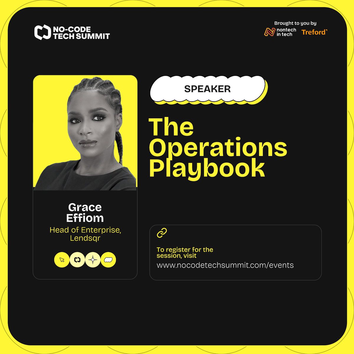 nocodesummit's tweet photo. The Operations Playbook will teach how tech companies handle operations. 

@Graceeffiom (Head of Enterprise, @lendsqr ) and Oluwaseun Okugboye-Bello CSCP (Operations Lead, @glovoapp_ng ) will be sharing their experiences. 

Save a seat 👇🏾: 

https://t.co/vHUco15yBL https://t.co/SYAXHBQvP8