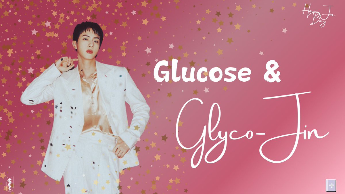 armymedunion's tweet photo. It's #JINDAY Day! In honor of WWH's birthday, #BAMU #MedAcad has put together a little tutorial on glucose and glyco-Jin metabolism (see what we did there?);)
#MakingAWishwith VJin #jin @BTS_twt https://t.co/jPARtET0yf