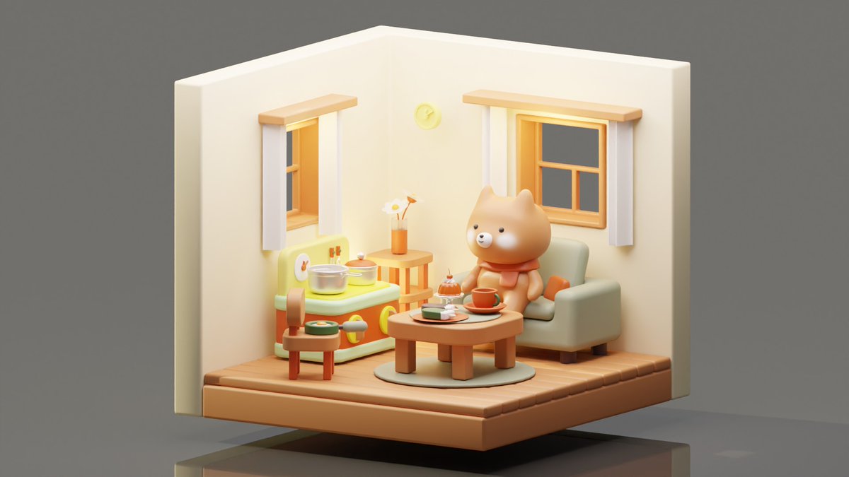 そうなのそうなの！この本、blender入門に本当におすすめなの！最後まで操作を細かく丁寧に教えてくれるから、わからなくなって離脱する事はないと思う。何より表紙のモチーフ自分でも作れるって嬉しいし、楽しいし、完走した達成感もすごいの！（回し者じゃないです）