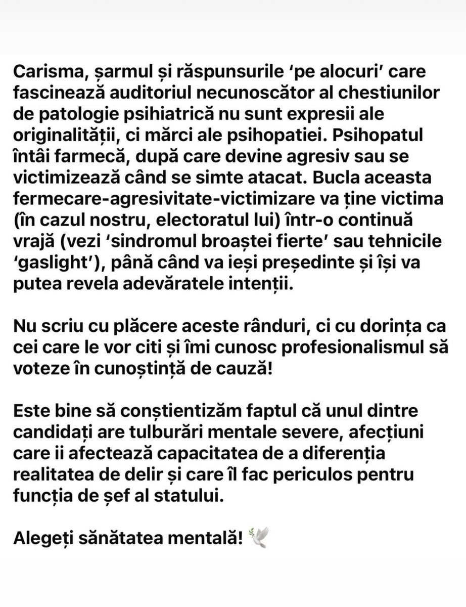 Mesia de Romania in drum spre presedentie sa se opreasca la control de cap.