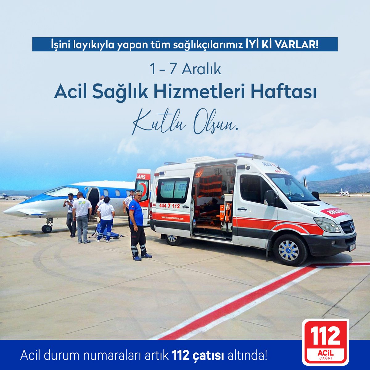 112 Acil Çağrı Merkezleri (@112teknumara) on Twitter photo İşini layıkıyla yapan tüm sağlıkçılarımız İYİ Kİ VARLAR!
1 - 7 Aralık Acil Sağlık Hizmetleri Haftası Kutlu Olsun.
<a href="/TC_icisleri/">T.C. İçişleri Bakanlığı</a> <a href="/illeridaresi/">İller İdaresi Genel Müdürlüğü</a> <a href="/saglikbakanligi/">T.C. Sağlık Bakanlığı</a> İşini layıkıyla yapan tüm sağlıkçılarımız İYİ Kİ VARLAR!
1 - 7 Aralık Acil Sağlık Hizmetleri Haftası Kutlu Olsun.
<a href="/TC_icisleri/">T.C. İçişleri Bakanlığı</a> <a href="/illeridaresi/">İller İdaresi Genel Müdürlüğü</a> <a href="/saglikbakanligi/">T.C. Sağlık Bakanlığı</a>