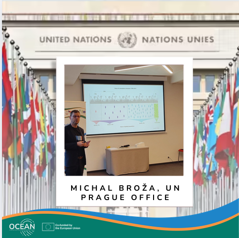 OCEANErasmus's tweet photo. @MichalBroza from the UN Prague Office set the stage for #OCEANPROJECT Module 5, sharing the latest developments in climate change science. 🌍📊 A reminder on the importance of our action! 💡 https://t.co/FRp96IMk6i