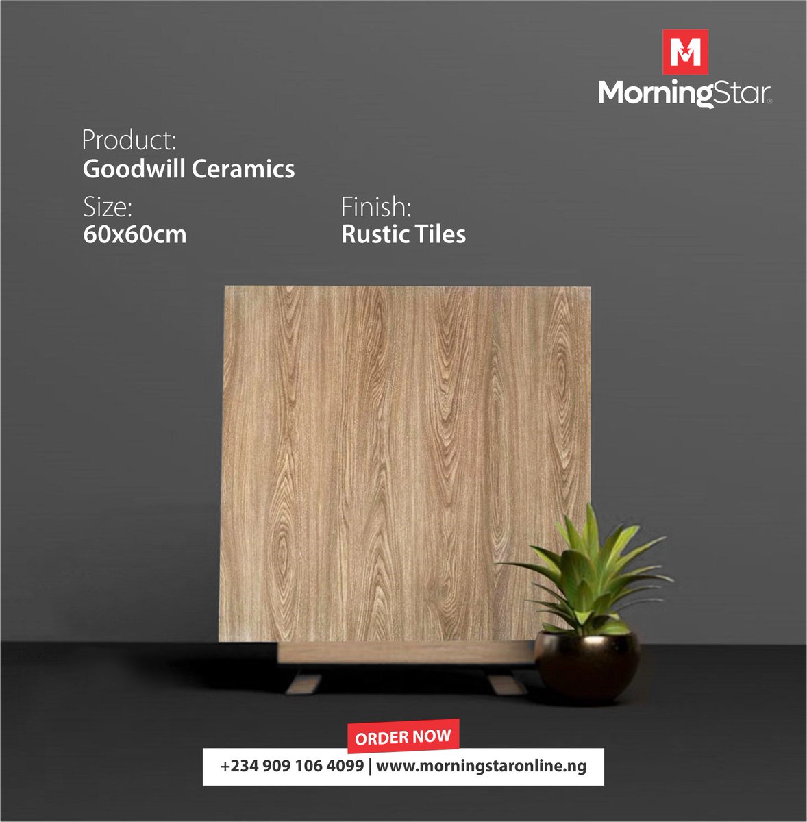 morningstar_cer's tweet photo. Goodwill Ceramics

Product details
Rustic Floor Tiles
60*60
4pcs per carton

🚨 Bulk order only. Nationwide delivery. 🚨

Get it now -
Call/WhatsApp +234 909 106 4099 or send a DM.

#explorepage
#GoodwillCeramics
#housedeveloper
#floortiles
#buildngcontractor https://t.co/XLw0FfQUgd