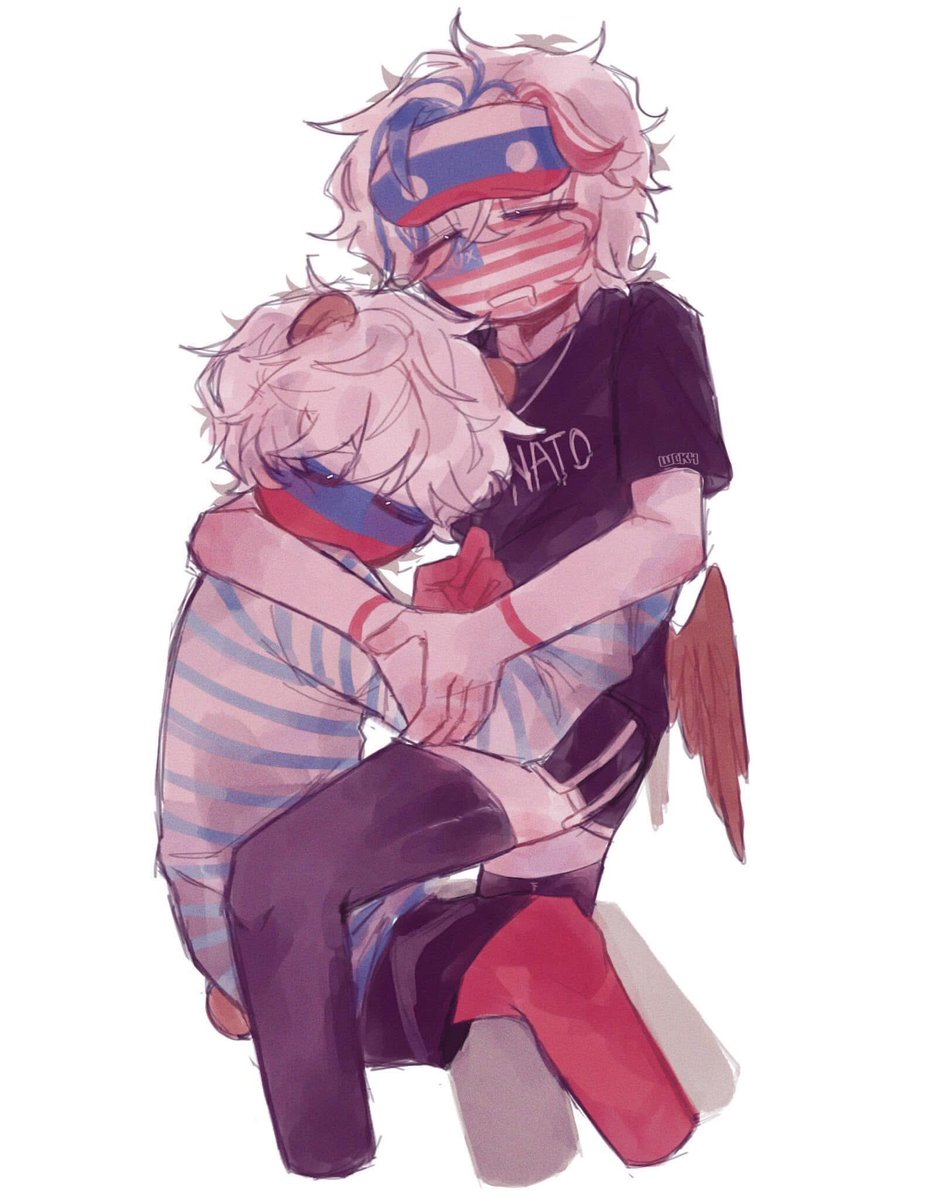 its_Cakeee's tweet photo. Repost, anatomy fixed. (a little bit) 
#countryhumans #rusame #russia #america https://t.co/GxdUJXyX83