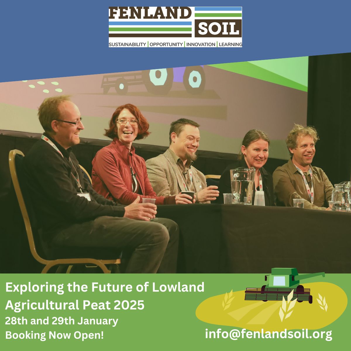 Fenland SOIL (@fenlandsoil) on Twitter photo Have you got your tickets yet??
Big conference announcements coming tomorrow for World Soil Day.... Have you got your tickets yet??
Big conference announcements coming tomorrow for World Soil Day....